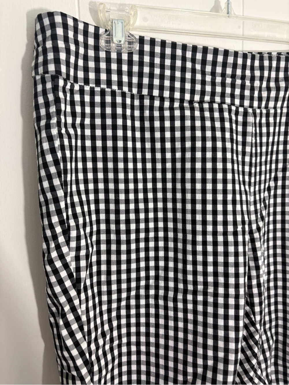 Black & White Gingham Women’s Shorts - Picture 2 of 8